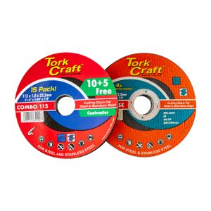 10+5 Cutting Disc Steel & Ss 115 X 1.0 X 22.2 Mm 4x More Peformance